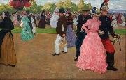 Henri Evenepoel Sunday Promenade at Saint-Cloud (nn02) oil painting on canvas